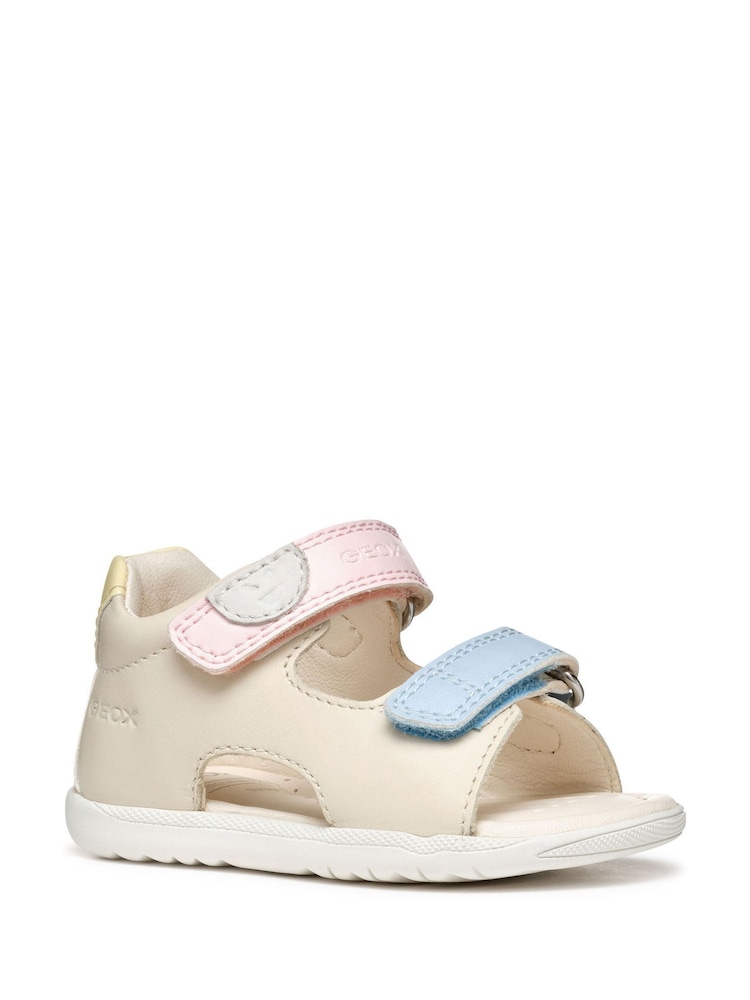 Geox White Macchia Sandals - Image 2 of 5 Geox White Macchia Sandals - Image 2 of 5