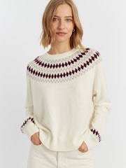 Chinti & Parker Wool Cashmere Fair Isle Pattern Sweater - Image 1 of 4
