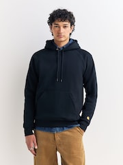 Carhartt WIP Black Hooded Chase Sweatshirt - Image 4 of 7