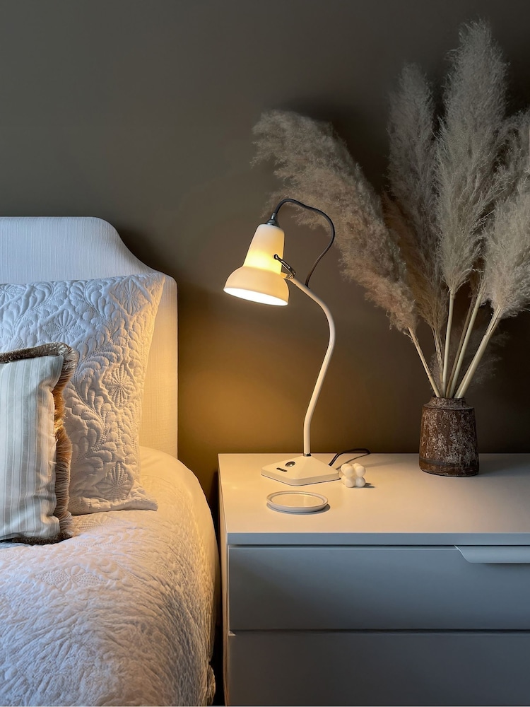 Anglepoise Pure White Original 1227 Mini Ceramic Table Lamp - Image 1 of 5 Anglepoise Pure White Original 1227 Mini Ceramic Table Lamp - Image 1 of 5