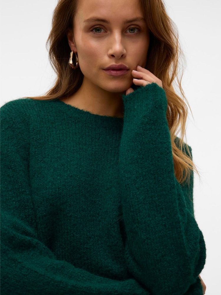 VERO MODA Green Long Sleeve Round Neck Jumper - Image 4 of 4 VERO MODA Green Long Sleeve Round Neck Jumper - Image 4 of 4