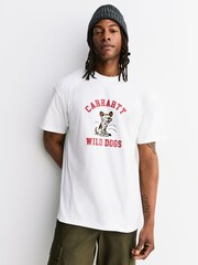 Carhartt WIP White Wild Dog T-Shirt - Image 1 of 6