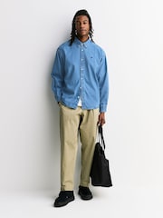 Carhartt WIP Blue Lucas Denim Wash Shirt - Image 2 of 7