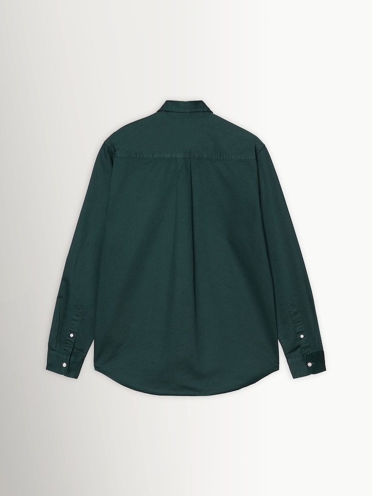 Carhartt WIP Green Madison Twill Shirt - Image 7 of 7