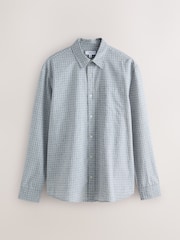 Siva - Košulja dugih rukava s mikro kariranim uzorkom - Slika 6 od 8
