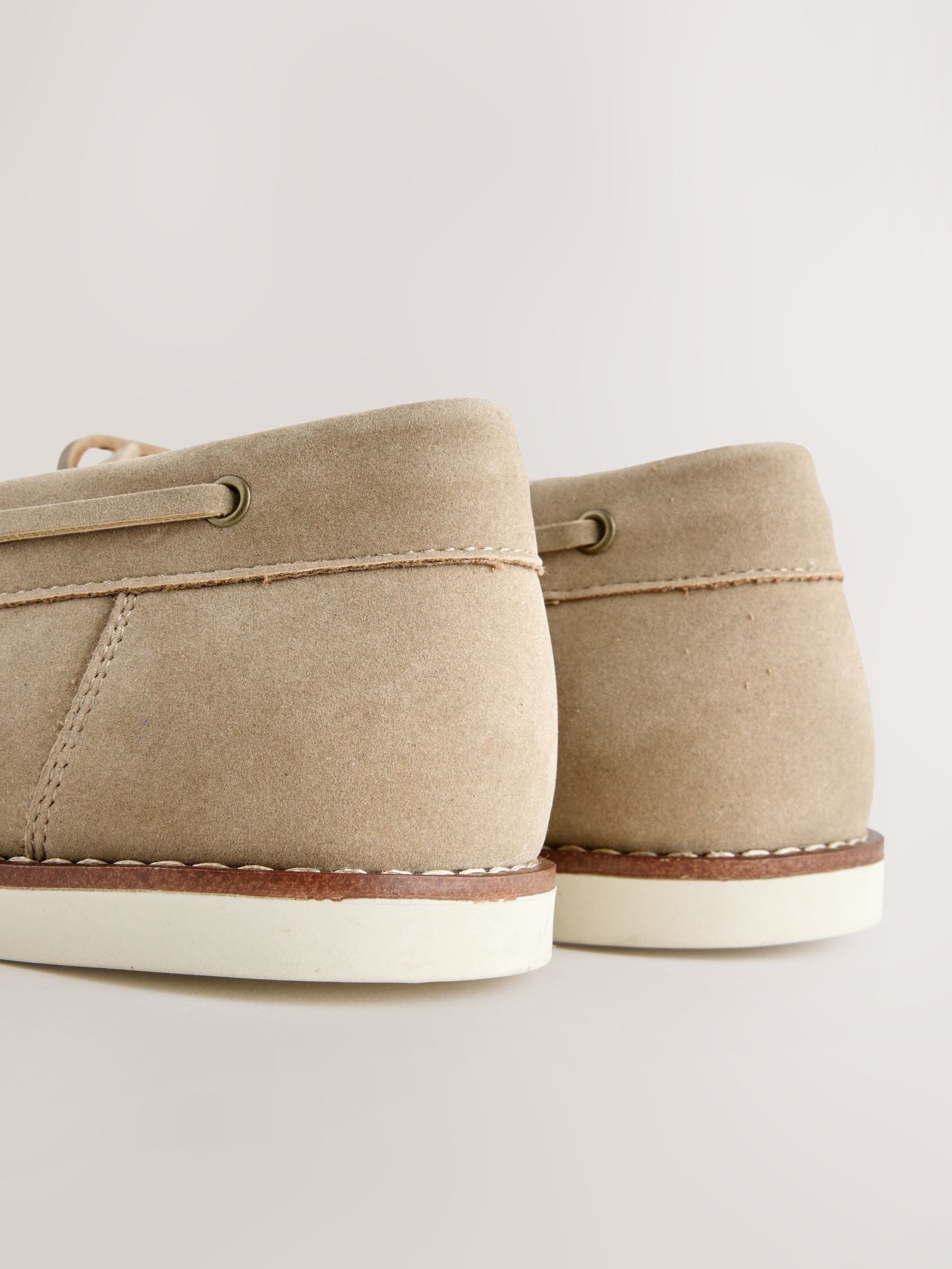 Buy Neutral Boat Shoes with Leather Laces from Next Canada