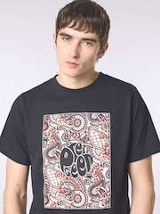 Pretty Green Black Resonance Box Logo T-Shirt - Image 3 of 4