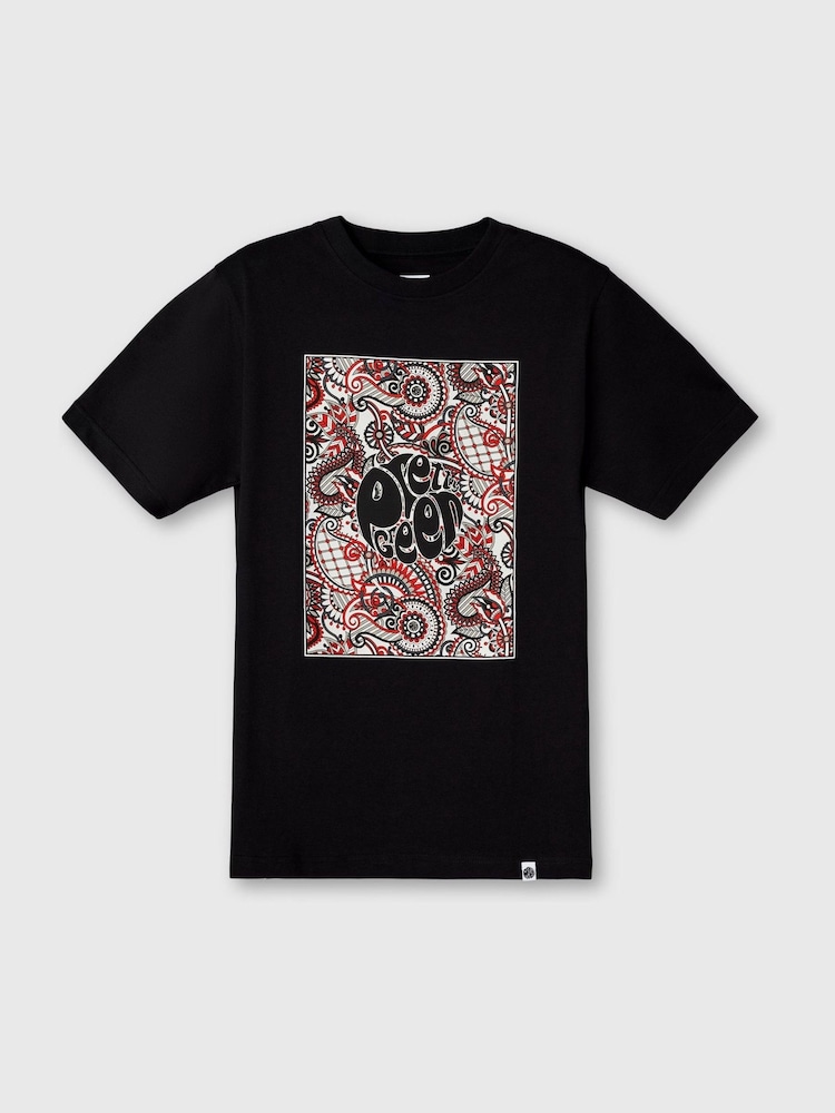 Pretty Green Black Resonance Box Logo T-Shirt - Image 4 of 4