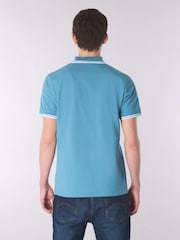 Pretty Green Blue Rayner Short Sleeve Polo Shirts - Image 2 of 4