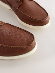 بني فاتح بني - حذاء قارب جلد من N. Premium - Image 3 of 6