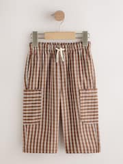 Rust Brown Print Side Pocket Wide Trousers (3mths-7yrs) - Image 1 of 4