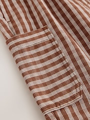 Rust Brown Print Side Pocket Wide Trousers (3mths-7yrs) - Image 4 of 4