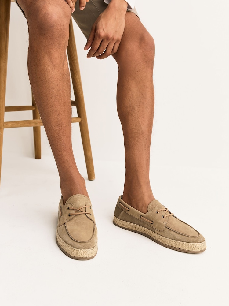 Neutralno - Cipele za čamce od antilopa od jute - Slika 2 od 7