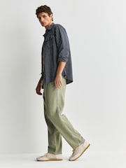 Verde - Authentic Washed Elasticated Trousers - Imagen 3 de 9