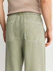 Verde - Authentic Washed Elasticated Trousers - Imagen 6 de 9