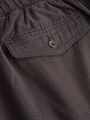 Marron - 100% Cotton Summerweight Pleated Mini Textured Trousers - Image 8 de 9