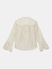Mint Velvet White Polka Dot Ruffle Blouse - Image 8 of 8