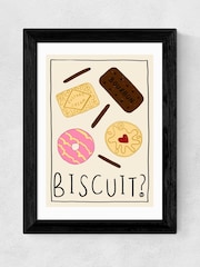 East End Prints Black Biscuit Wall Art Print by Amber May Art - Image 2 of 3