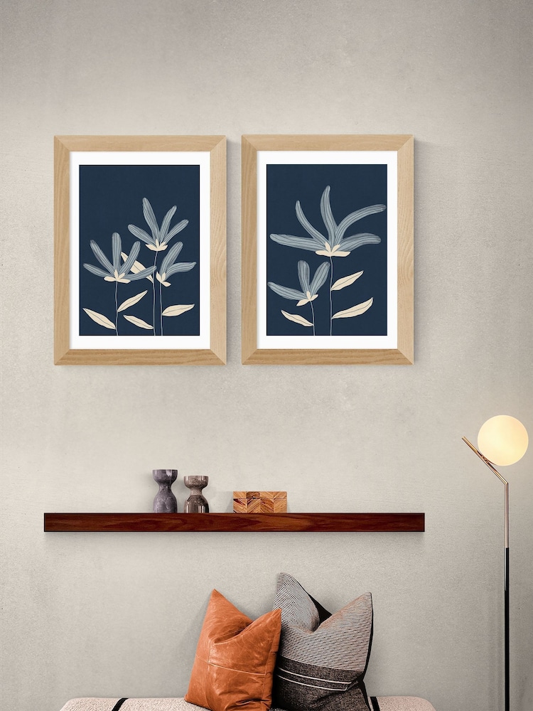 East End Prints Set of 2 Oak Flowers Wall Art Prints by Alisa Galitsyna - Image 1 of 2 East End Prints Set of 2 Oak Flowers Wall Art Prints by Alisa Galitsyna - Image 1 of 2