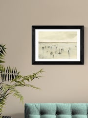 East End Prints Black Croyde Wall Art Print by Dan Hobday - Image 1 of 3