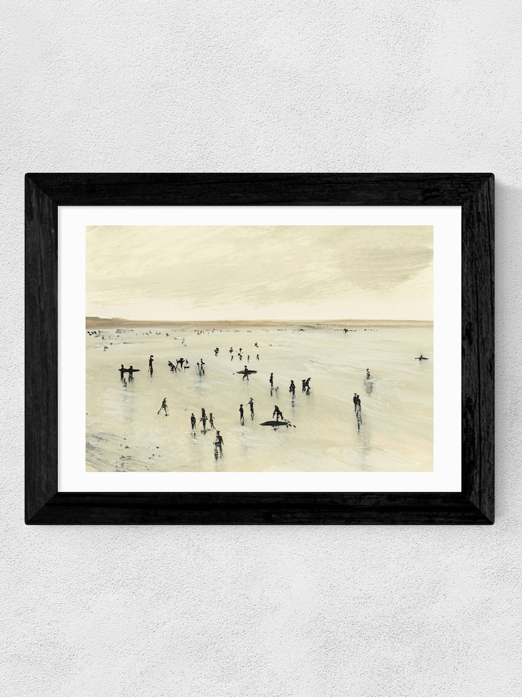 East End Prints Black Croyde Wall Art Print by Dan Hobday - Image 2 of 3
