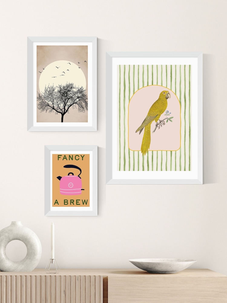 East End Prints White Fancy a Brew Wall Art Print by Emmy Lupin Studio - Image 3 of 3 East End Prints White Fancy a Brew Wall Art Print by Emmy Lupin Studio - Image 3 of 3
