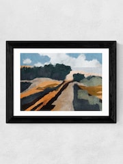 East End Prints Black Trevessa Wall Art Print by Dan Hobday - Image 2 of 3