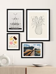 East End Prints Black Trevessa Wall Art Print by Dan Hobday - Image 3 of 3