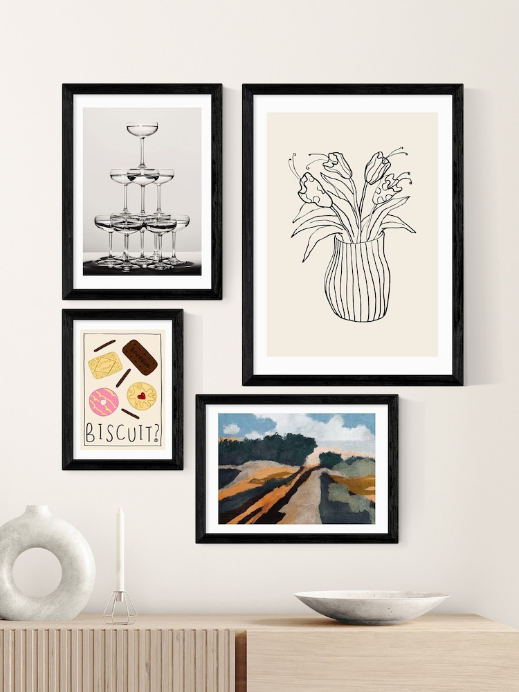 East End Prints Black Trevessa Wall Art Print by Dan Hobday - Image 3 of 3 East End Prints Black Trevessa Wall Art Print by Dan Hobday - Image 3 of 3