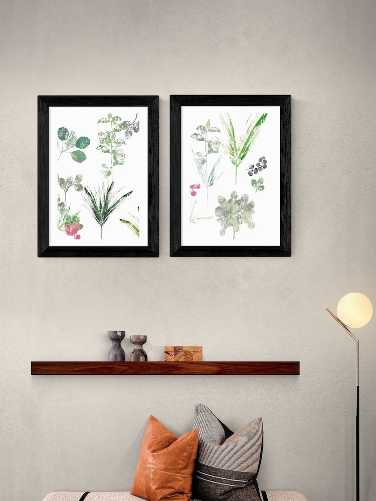 East End Prints Set of 2 Black Forest Floor Finds Wall Art Prints by Cartissi - Image 1 of 2