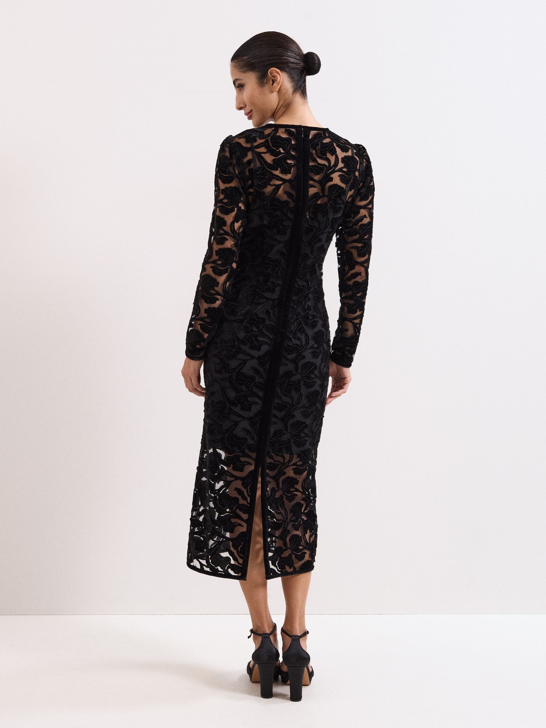 Buy Phase Eight Black Viktoria Midi Dress from the Next UK online shop