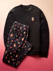 Black/Red Valentines Hot Sauce Pyjamas Set - Image 7 of 12