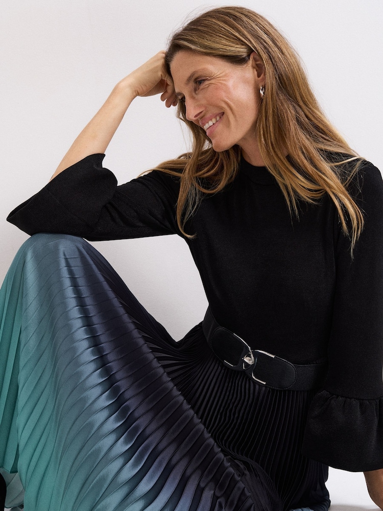 phase eight ombre pleated dress PHASE EIGHT Simara Ombre Pleated Halterneck Dress