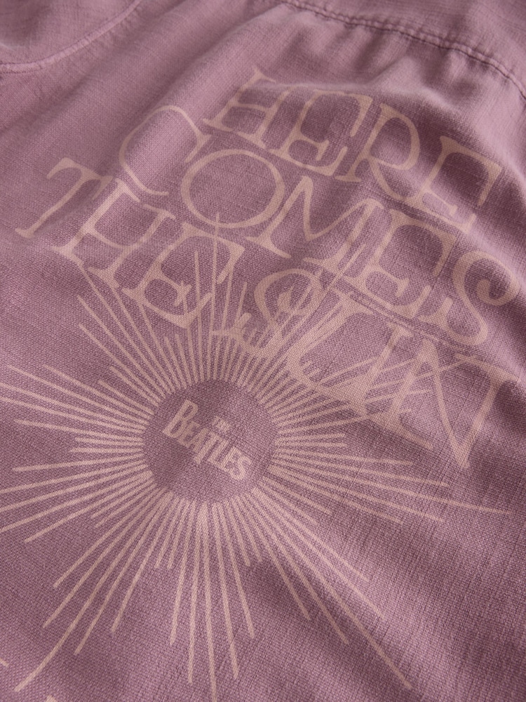 Malvan violetti The Beatles - Tabasco-kuvioinen lyhythihainen paita - Kuva 11 / 11