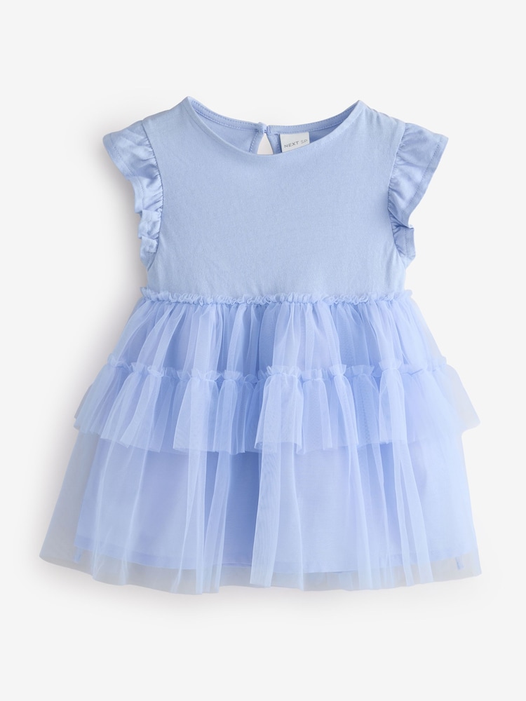 Blue Tiered Frill Dress - Image 1 of 1
