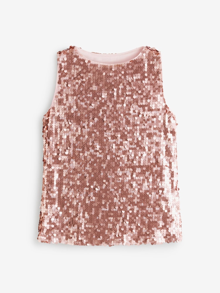 Phase Eight Pink Tasha Sequin Top - Image 2 of 2 Phase Eight Pink Tasha Sequin Top - Image 2 of 2