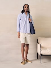 Blue/Pink Stripe Oxford Long Sleeve Shirt - Image 2 of 7