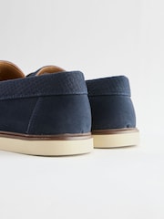 海軍藍 - 壓花流蘇樂福鞋 - 圖片 5，共 7