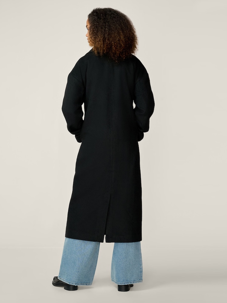 Omnes Black Tina Oversized Wool-Blend Coat - Image 2 of 5 Omnes Black Tina Oversized Wool-Blend Coat - Image 2 of 5