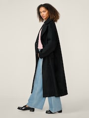 Omnes Black Tina Oversized Wool-Blend Coat - Image 3 of 5
