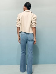 Mango Blue Fiona Flared Mid-Rise Jeans - Image 2 of 6