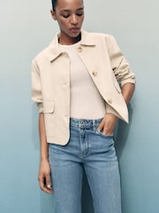 Mango Blue Fiona Flared Mid-Rise Jeans - Image 3 of 6