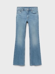 Mango Blue Fiona Flared Mid-Rise Jeans - Image 5 of 6