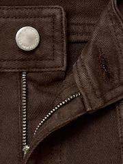Mango Brown Wide Leg Jeans With Pockets - Image 6 of 6