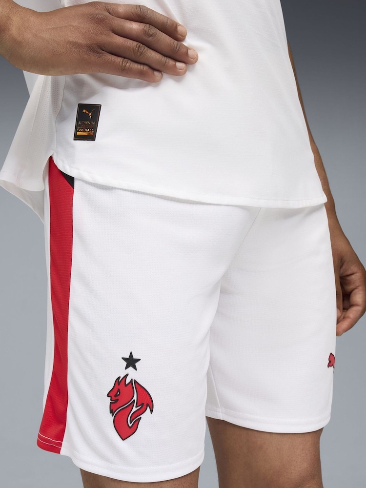 Puma White AC Milan 25/26 Mens Shorts - Image 2 of 7