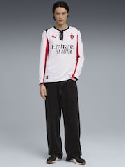 Puma White AC Milan 25/26 Long Sleeve Mens Away Jersey - Image 3 of 7