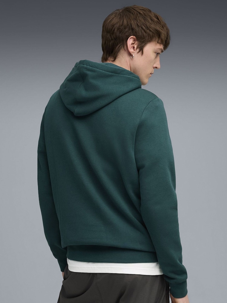 Puma Green Essentials No 1 Logo Mens Hoodie - Image 2 of 5