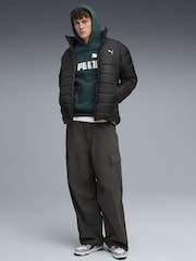 Puma Green Essentials No 1 Logo Mens Hoodie - Image 3 of 5