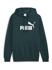 Puma Green Essentials No 1 Logo Mens Hoodie - Image 4 of 5