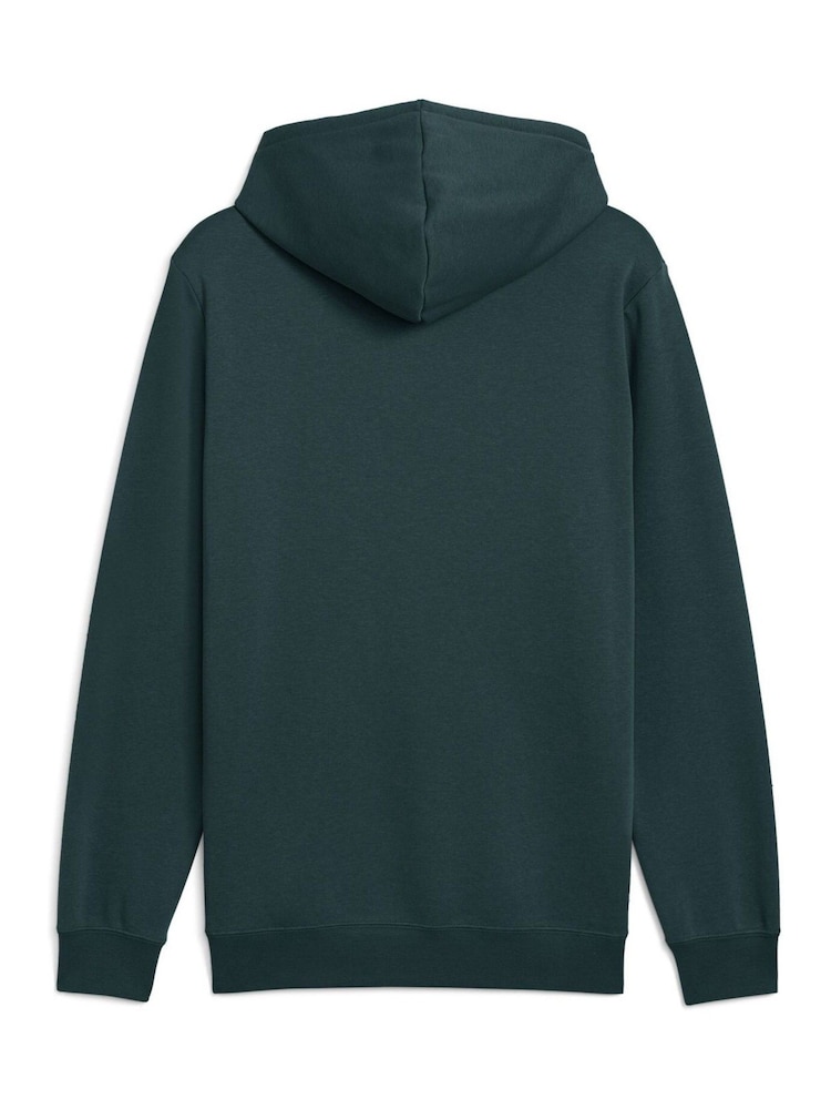Puma Green Essentials No 1 Logo Mens Hoodie - Image 5 of 5